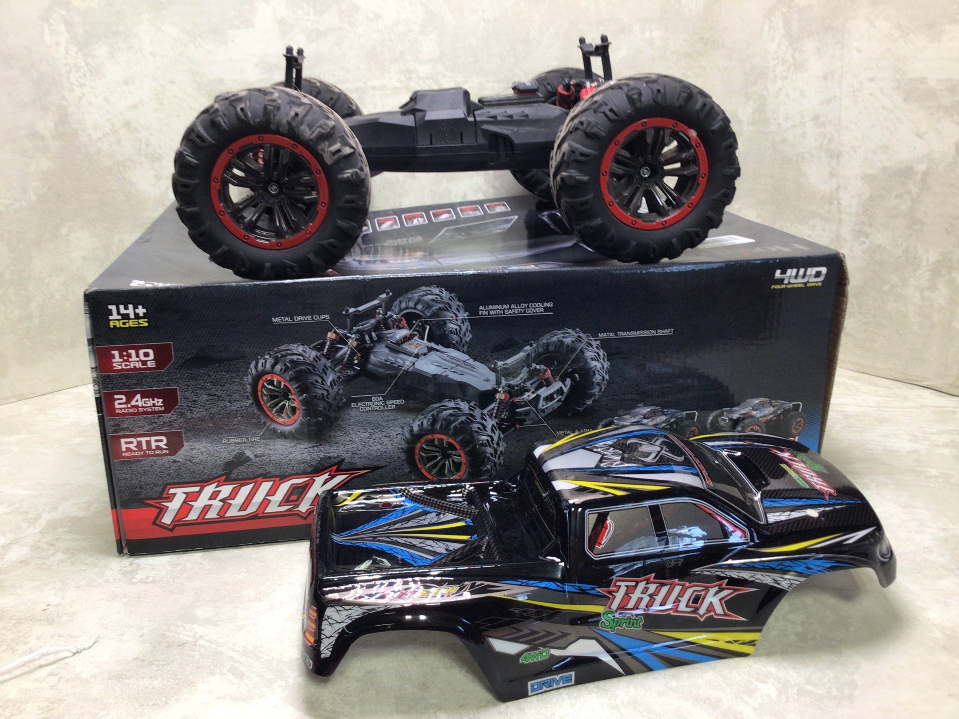Hosim 1:10 Scale 46+ KMH High Speed Radio Control *FOR PARTS* (7677037510894)